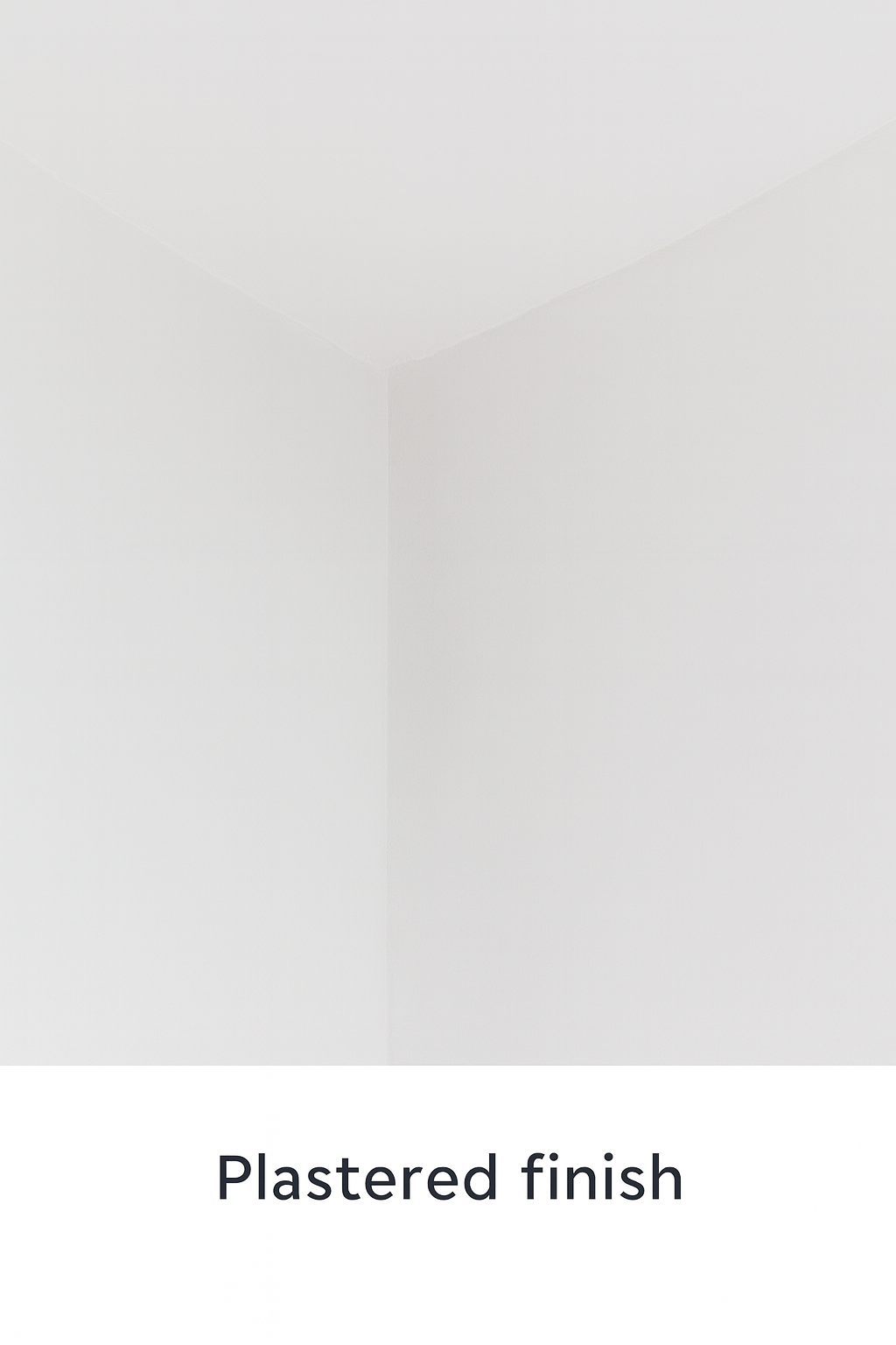 Plastered garden room finish