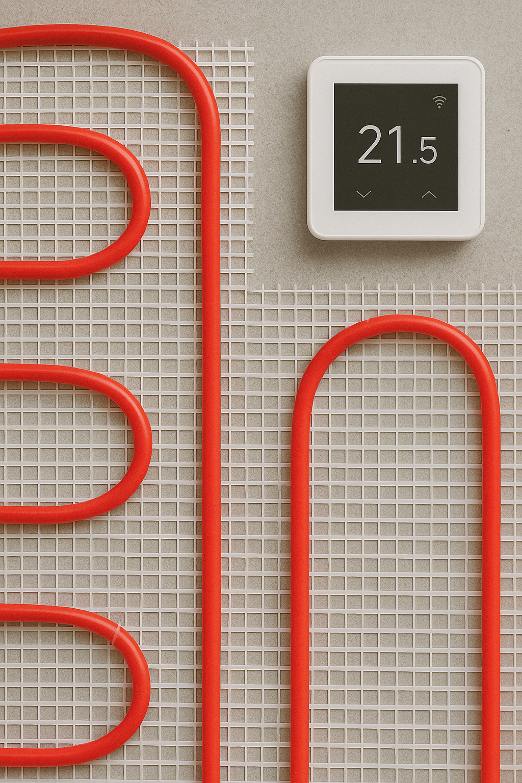 Underfloor heating in garden room