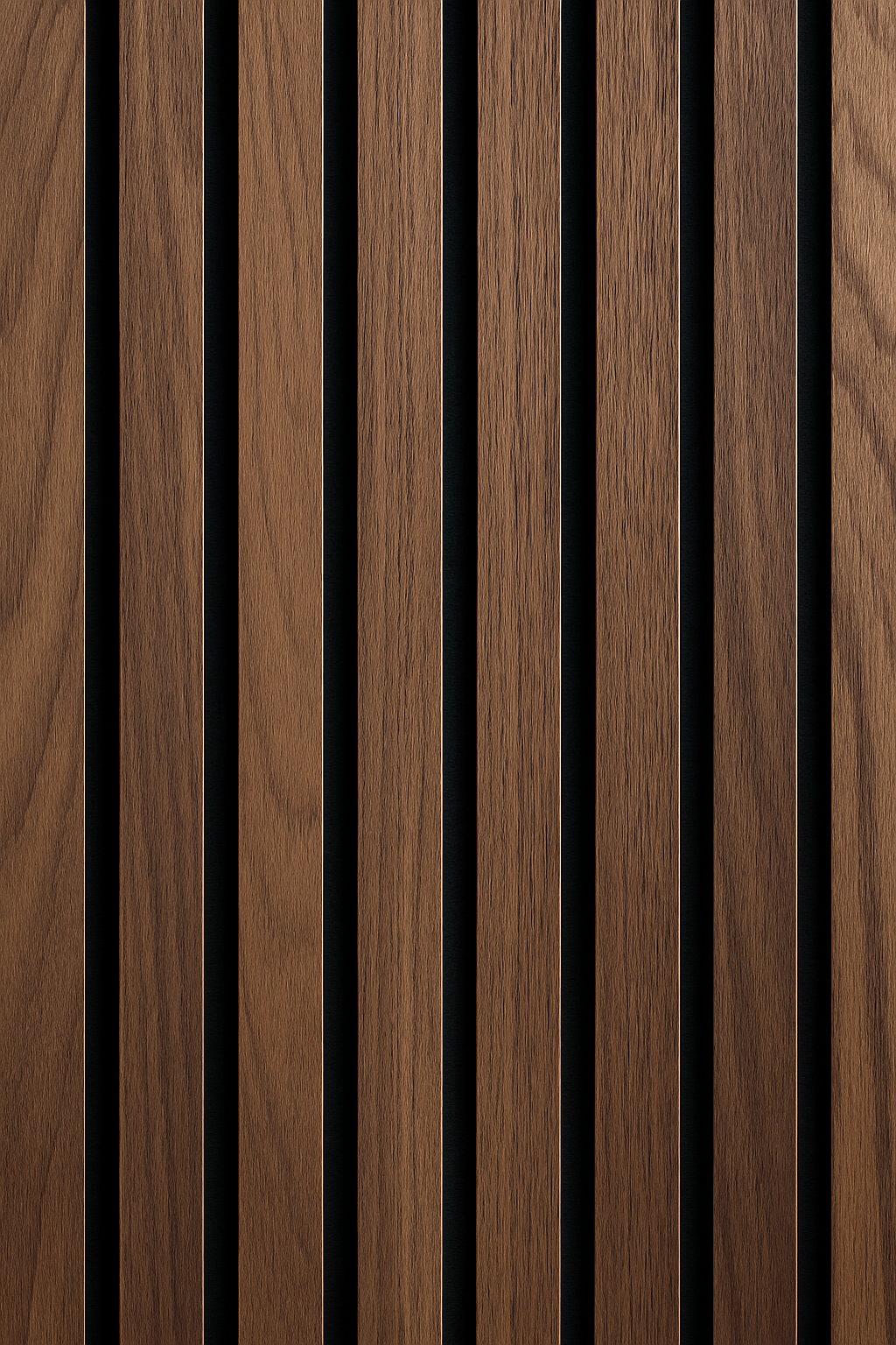 Acoustic wall panelling in garden room