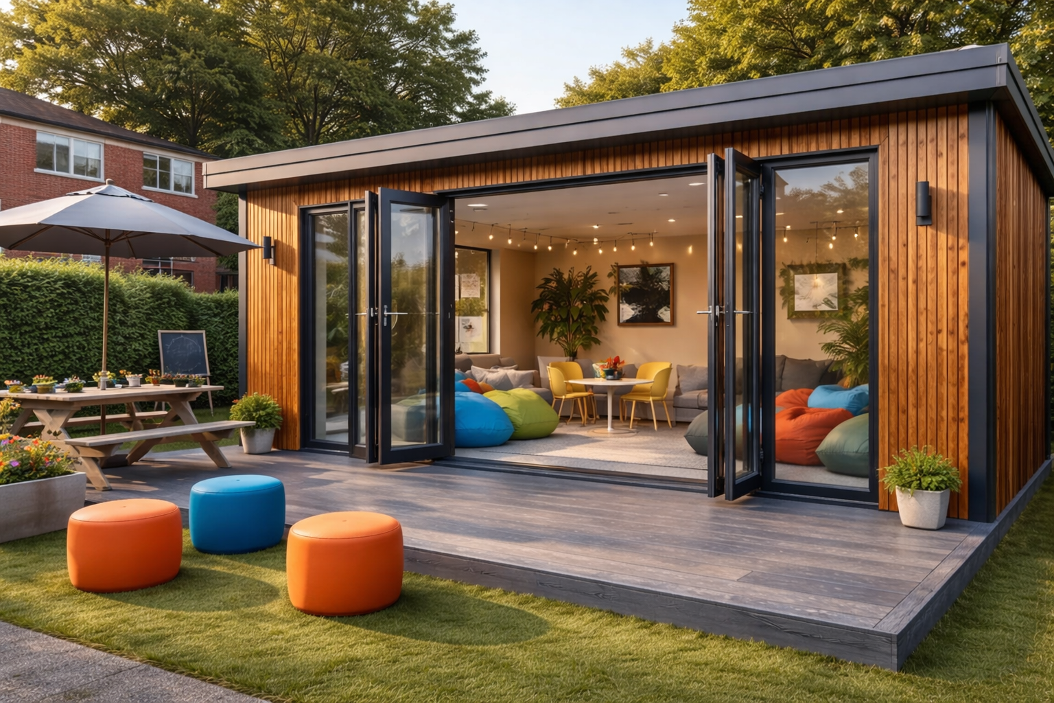 Modern commercial modular building in the UK