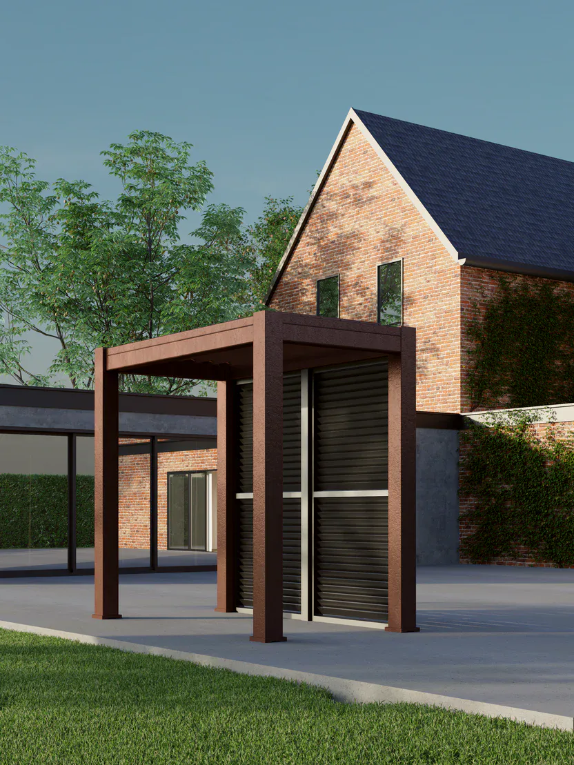 Luxury BBQ pergola outdoor entertaining area