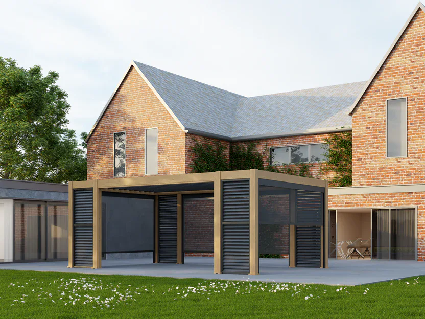 Premium aluminium pergola detail